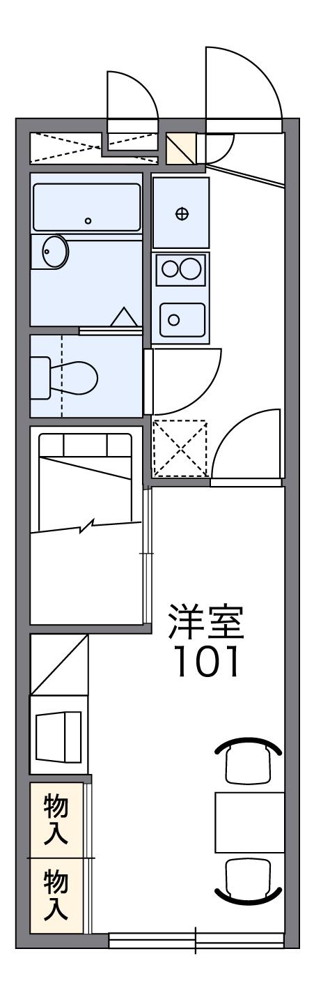 レオパレス伊伝居の間取り