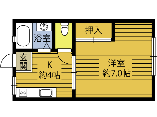 カギオノハイツの間取り