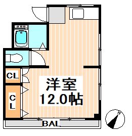 杉並区永福のアパートの間取り