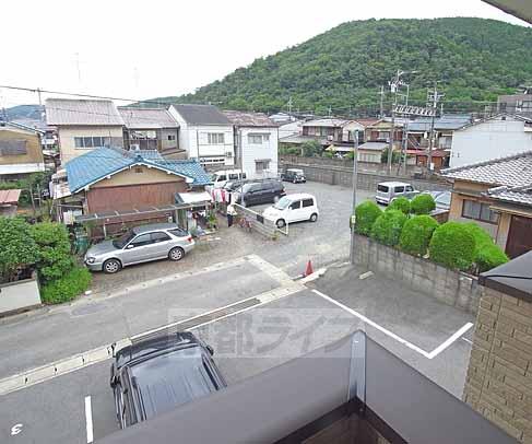 【京都市山科区四ノ宮岩久保町のアパートの眺望】