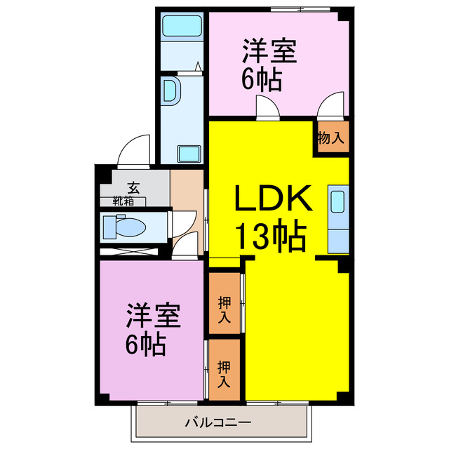 萬寿シティの間取り