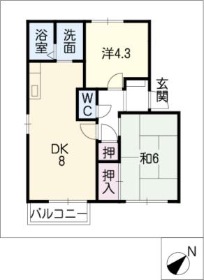 アペックス日進Ｄ棟の間取り