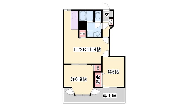 ラフィネ・ロジュマンの間取り