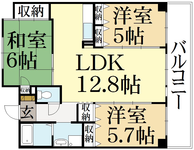 フォレスト・グリーン宝ヶ池の間取り