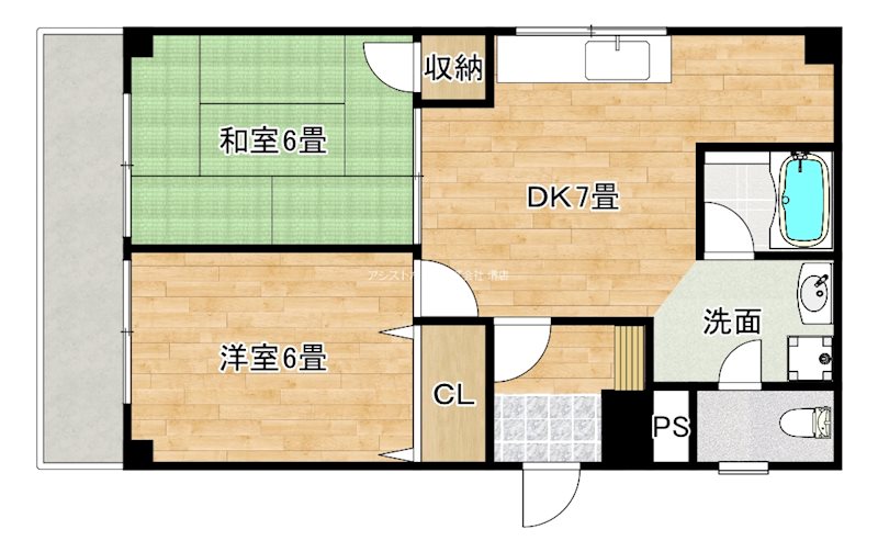 ベルメゾン御陵IIの間取り