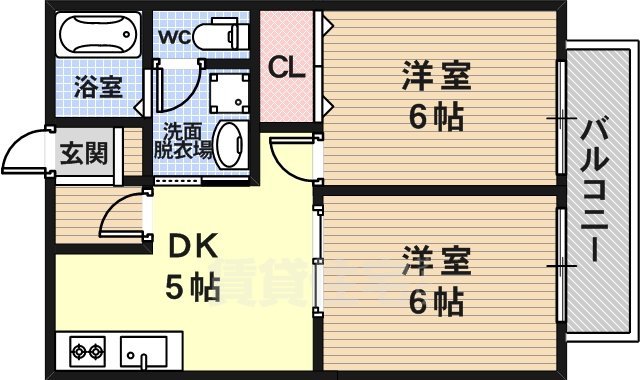 クレスト太秦の間取り