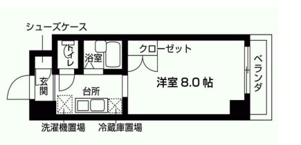 東京都町田市南町田５（マンション）の賃貸物件の間取り