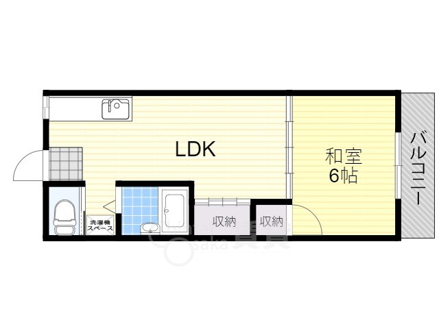 岡町駅前レジデンスの間取り