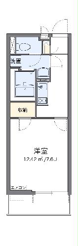 【クレイノグラシアス　ツーの間取り】