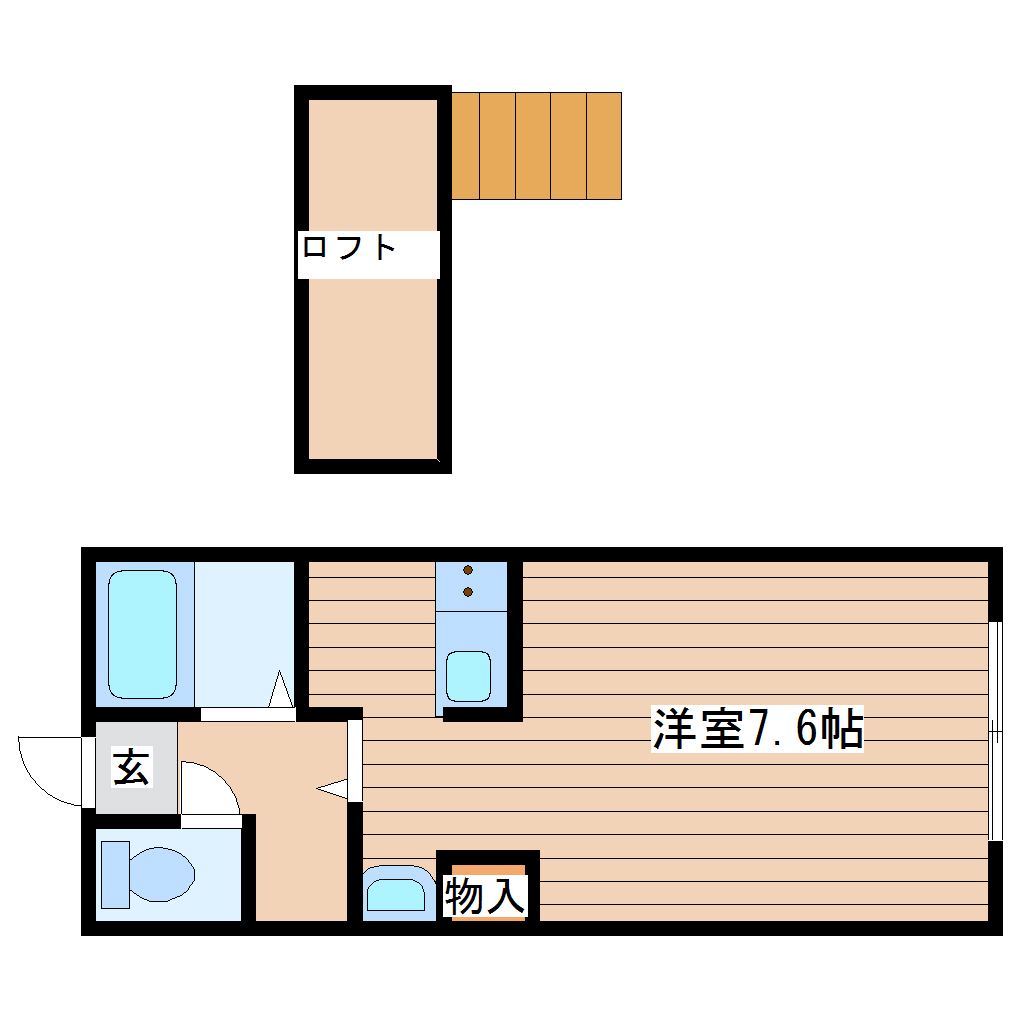 CITY CABIN(シティ キャビン)の間取り