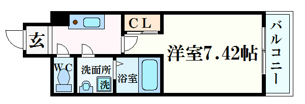 GARNET RESIDENCE 七条河原町の間取り