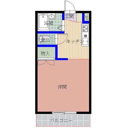 南台ハイツ　G棟の間取り