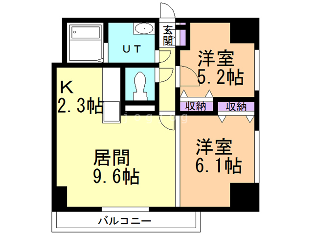 カサ・ビアンコの間取り