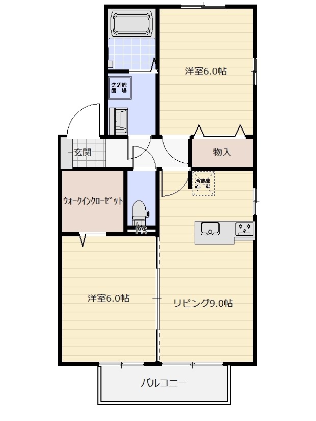 トレグラースＣ棟の間取り