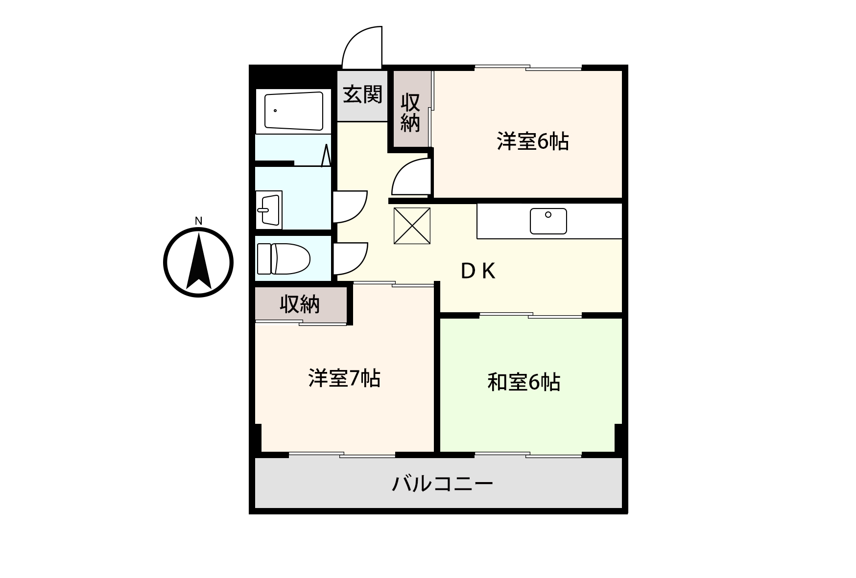 アシスト第2富山マンションの間取り