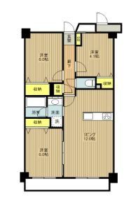 相模原市中央区相模原のマンションの間取り