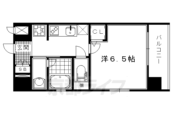 ベラジオ京都七条ウエストの間取り