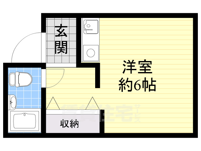 三島郡島本町桜井のマンションの間取り