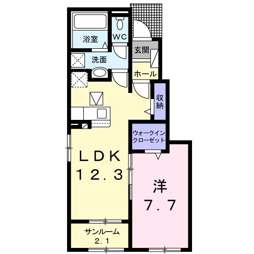 コントレイル　Iの間取り