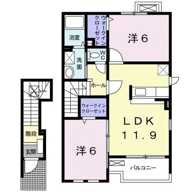 フォレスタ・高松　IIの間取り