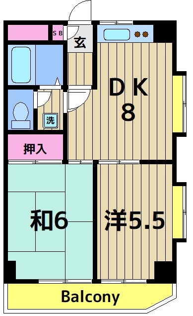 エスポワール東和第二の間取り