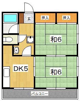 イチヨシハイツの間取り