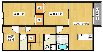 ＨＥＲＯＮ曽根駅前の間取り