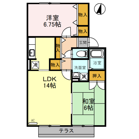 【サンフラワー　Bの間取り】