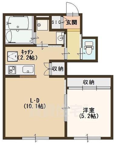 【スプルースフラットの間取り】