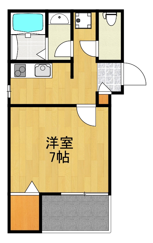 川崎市中原区小杉御殿町のマンションの間取り