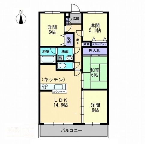 メゾンドールの間取り