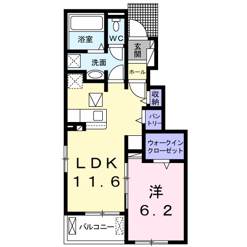 ル　ボヌール赤穂IIの間取り