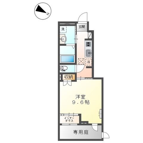 八王子市めじろ台のアパートの間取り