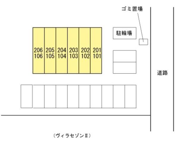 【第二立岩ハイツの駐車場】