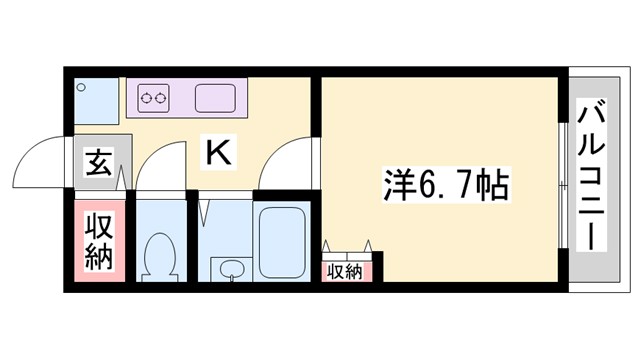 ジュネス城北新町IIIの間取り