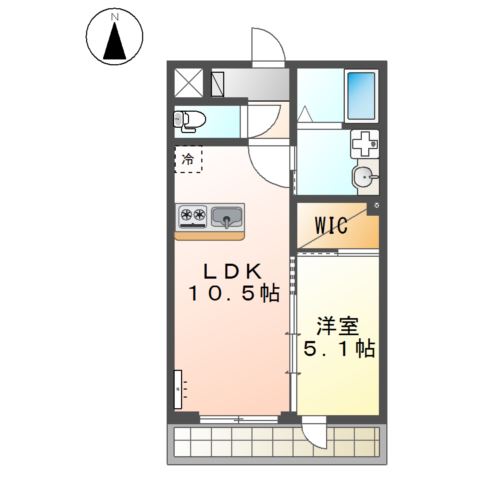 (仮称)堺市東区日置荘西町新築アパートの間取り