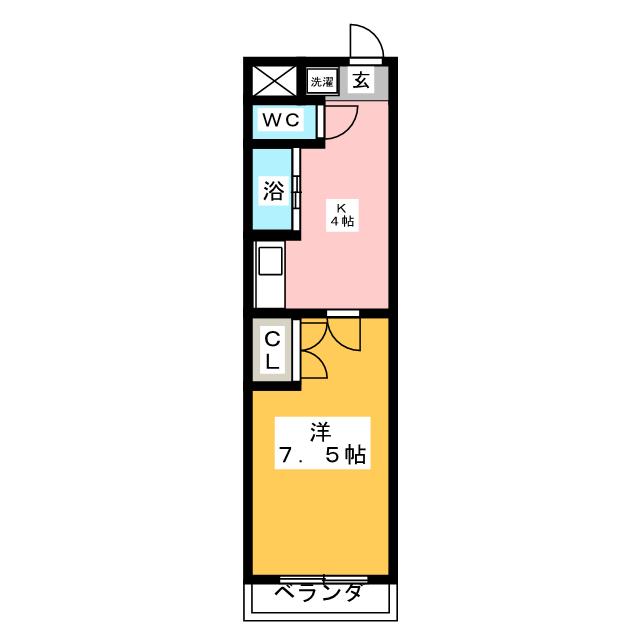 アイルーム一ツ木Iの間取り