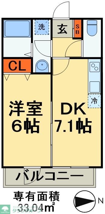 鎌ケ谷市新鎌ケ谷のマンションの間取り