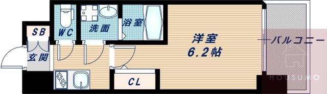 S-RESIDENCE新大阪WESTの間取り