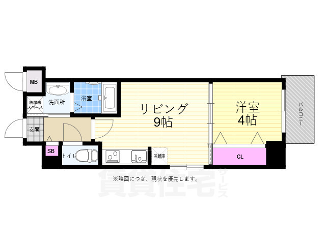 広島市中区本川町のマンションの間取り