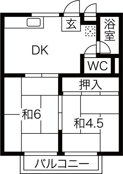 イヤーコート上豊田Bの間取り