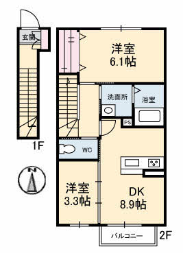 フォレスタ ディ パーチェの間取り