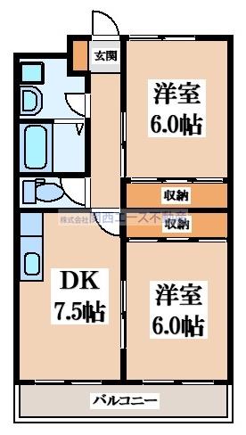 ビューテラス畷Ｂ棟の間取り