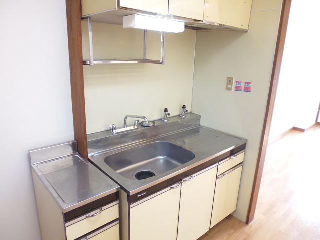 キッチン　２口コンロ設置可能なキッチン