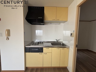 キッチン　収納豊富なシステムキッチン2口ガスコンロ