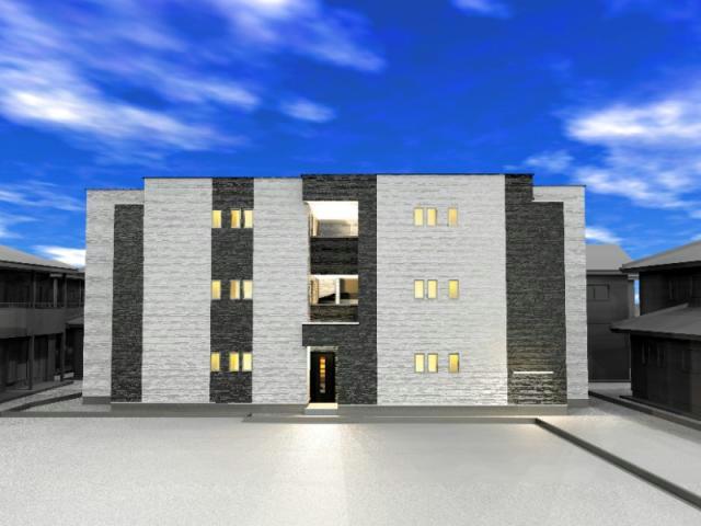 建物外観　建築中