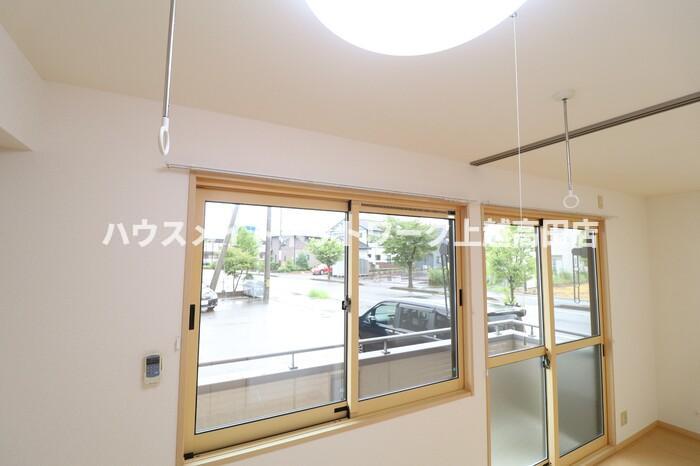 眺望　室内物干し