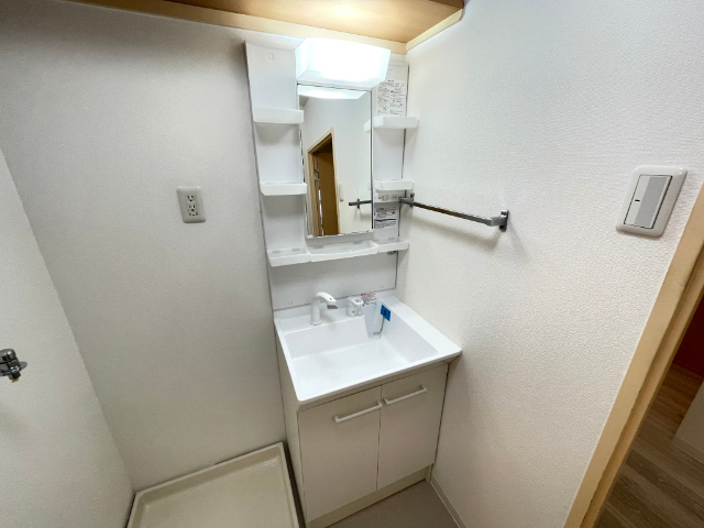 洗面設備　シャンプードレッサー付きです