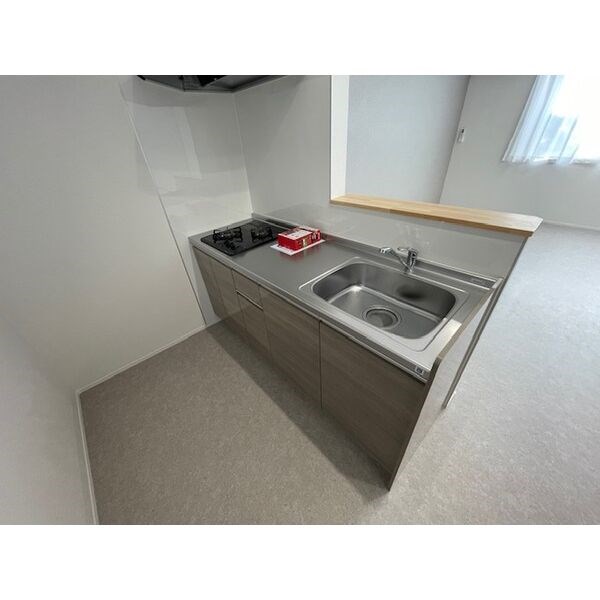 キッチン　2口コンロのガスキッチン