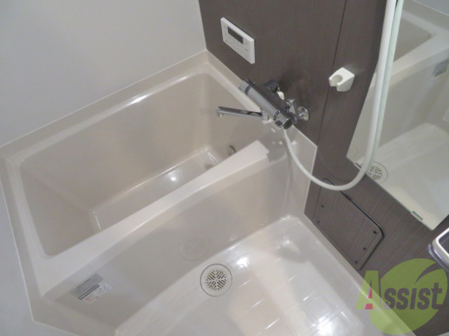 バス・シャワールーム　お風呂は肩まで浸かれる広さがありそうです。